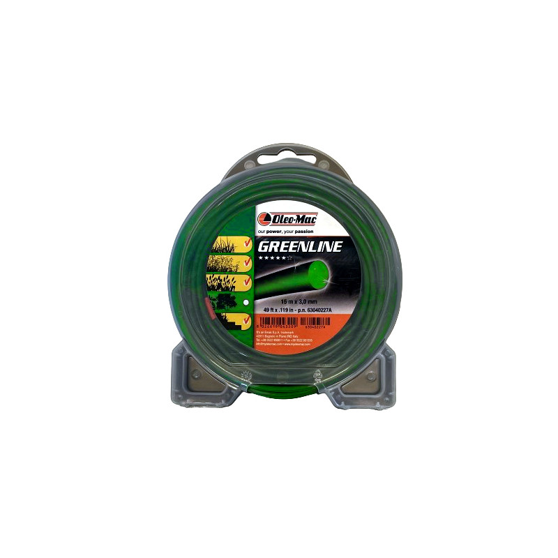 Fil nylon Oleo-Mac Green Line 15m