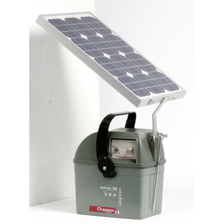Electrificateur solaire Secur Sun 25 W avec batterie 62 Ah Lacmé